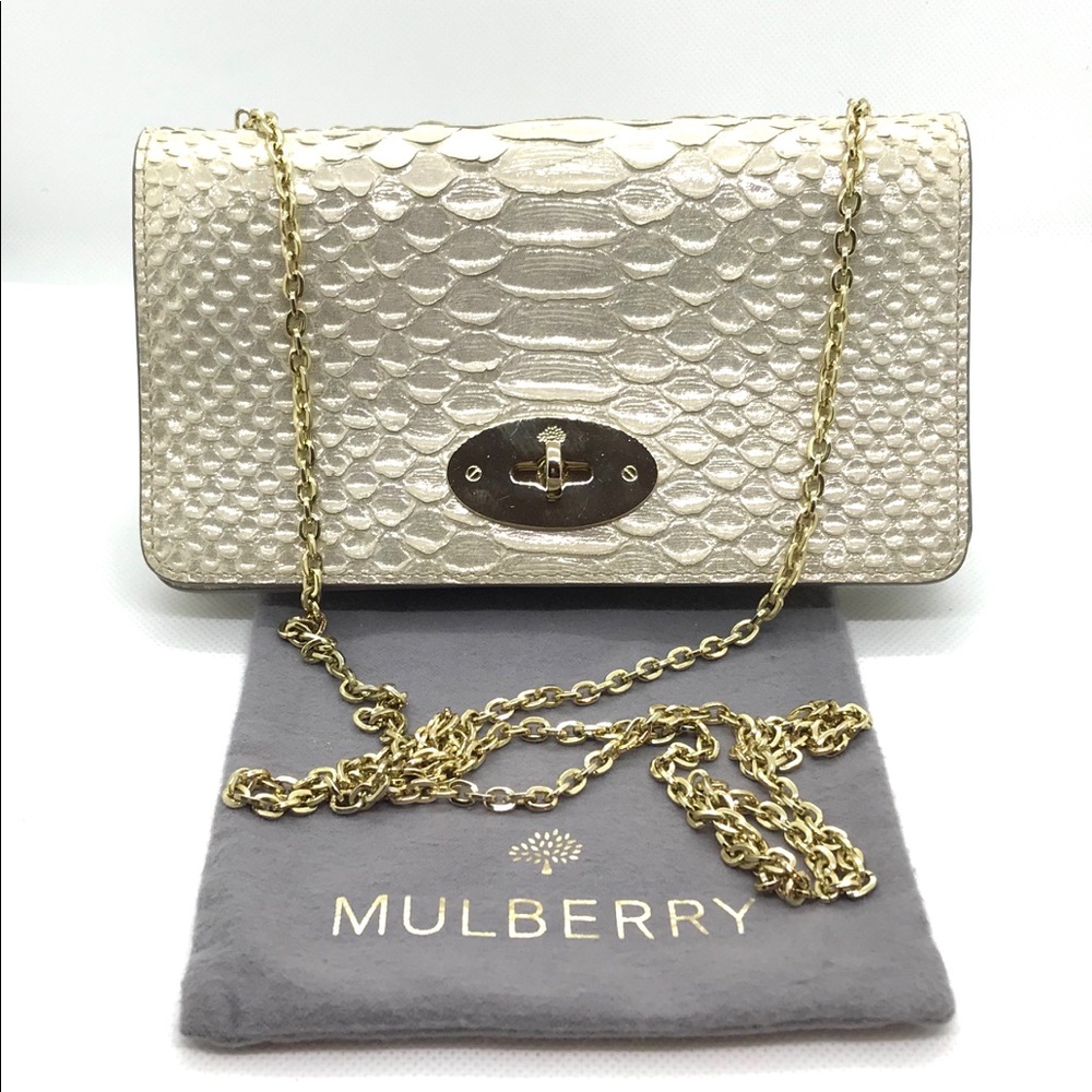 Mulberry small snakeskin purse